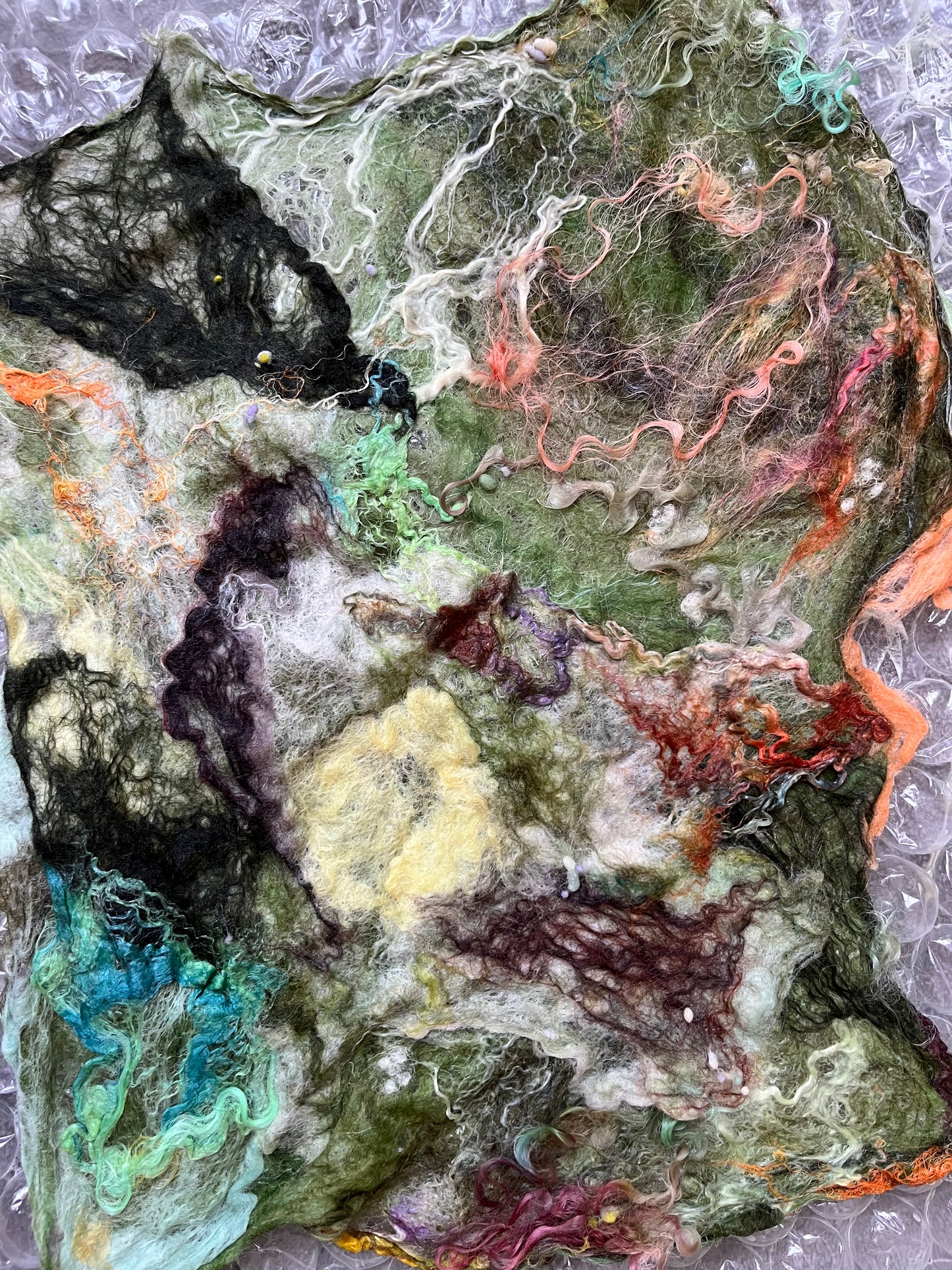 Marshland 𓇻 Nuno Felted Textile Art