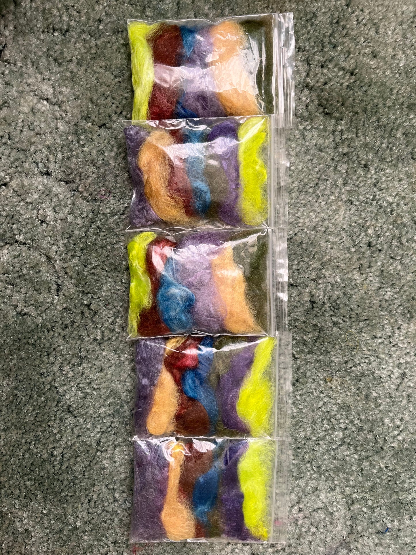 Hand dyed tussah silk💫sampler pack 5g