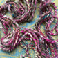 Handspun mini skein *sample* #13 ❀ 10g merino 2ply, sari silk, tussah silk, angelina, silk threads