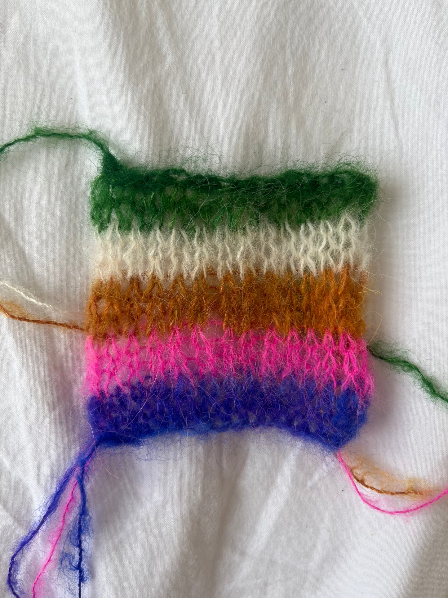 Hand dyed Suri Silk bundle