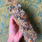Handspun mini skein #3 ❀ 35g Mohair Boucle & Silk