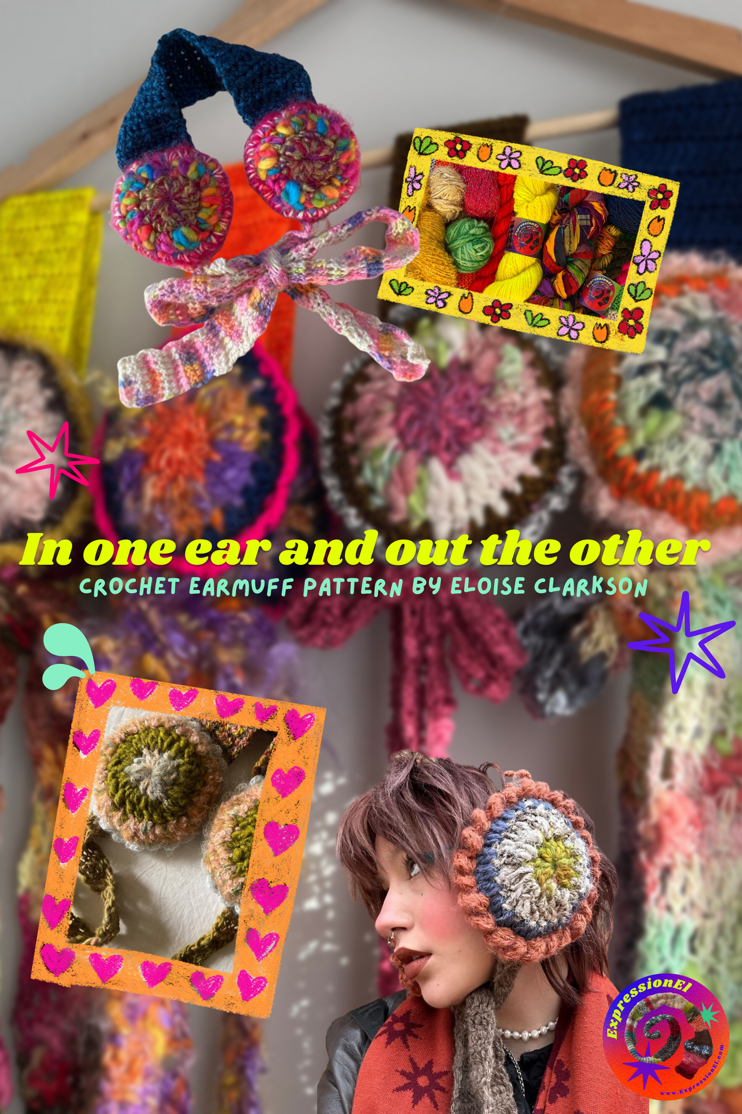 ‘In one ear and out the other’ crochet earmuff *PATTERN*