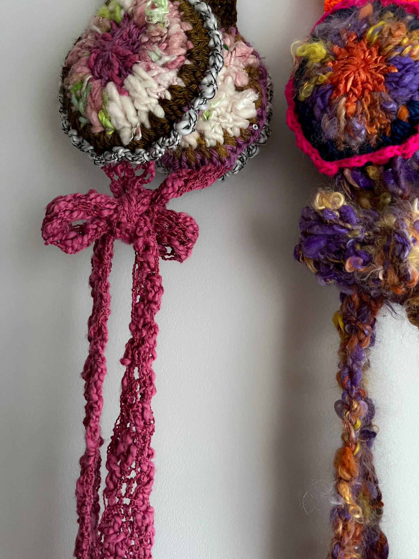 Crochet earmuff bonnet (brown headband)